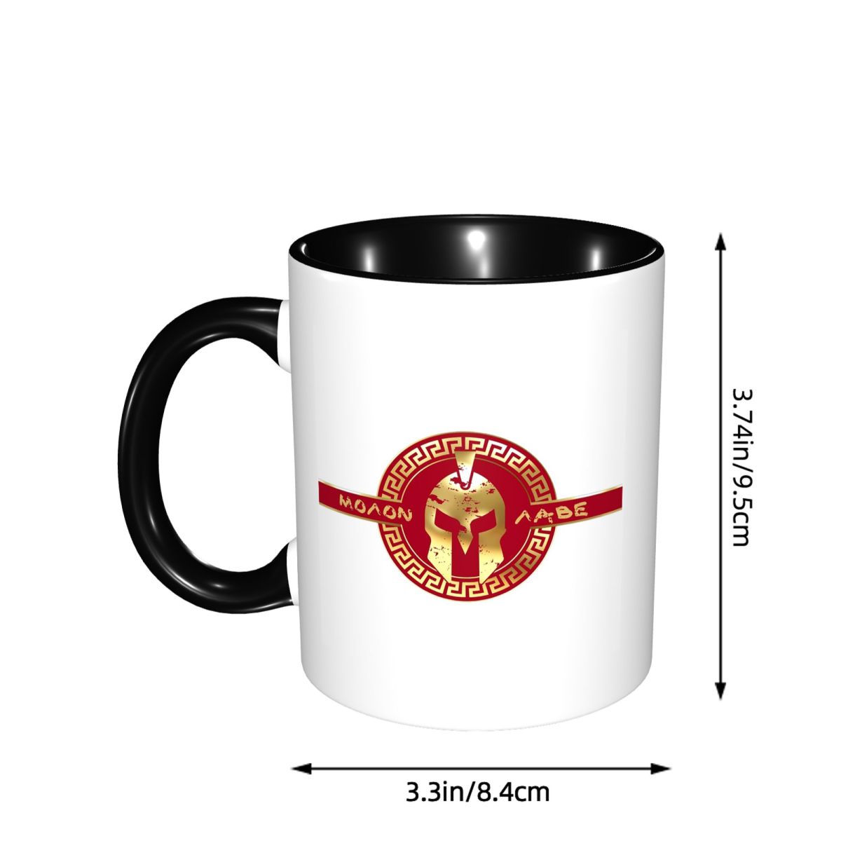 Mug Logo Helm Prajurit Spartan - Coffee Tea Name ulasan dan harga