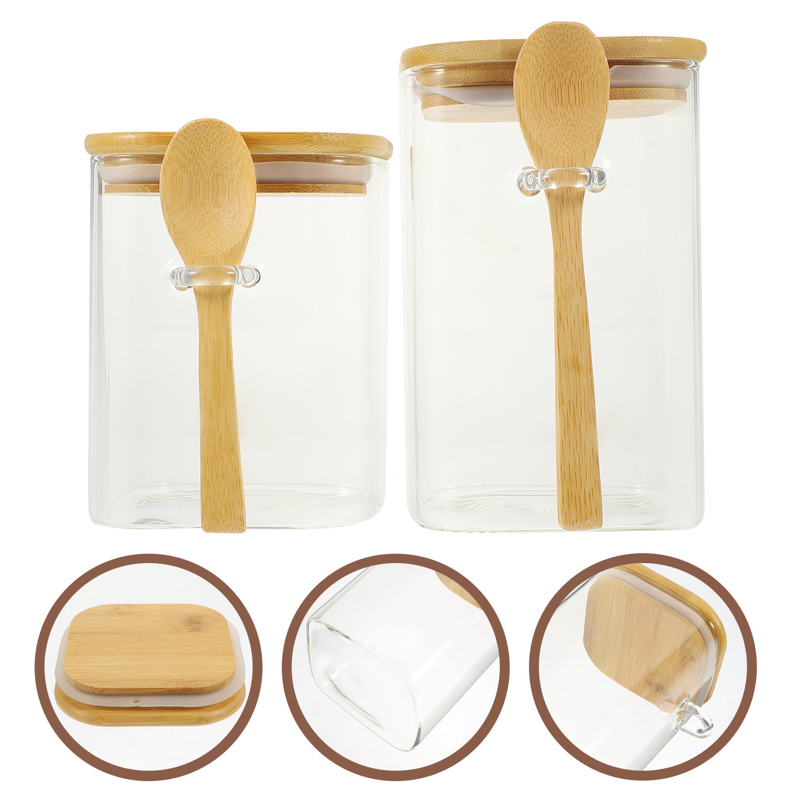 2 Set Wadah Kopi Kaca Tahan La - Coffee Tea Sugar ulasan dan harga