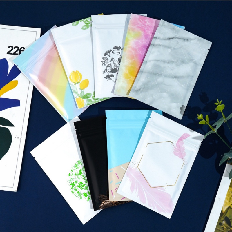 200PCS Kantong Ziplock Alumini - Coffee Tea Images ulasan dan harga