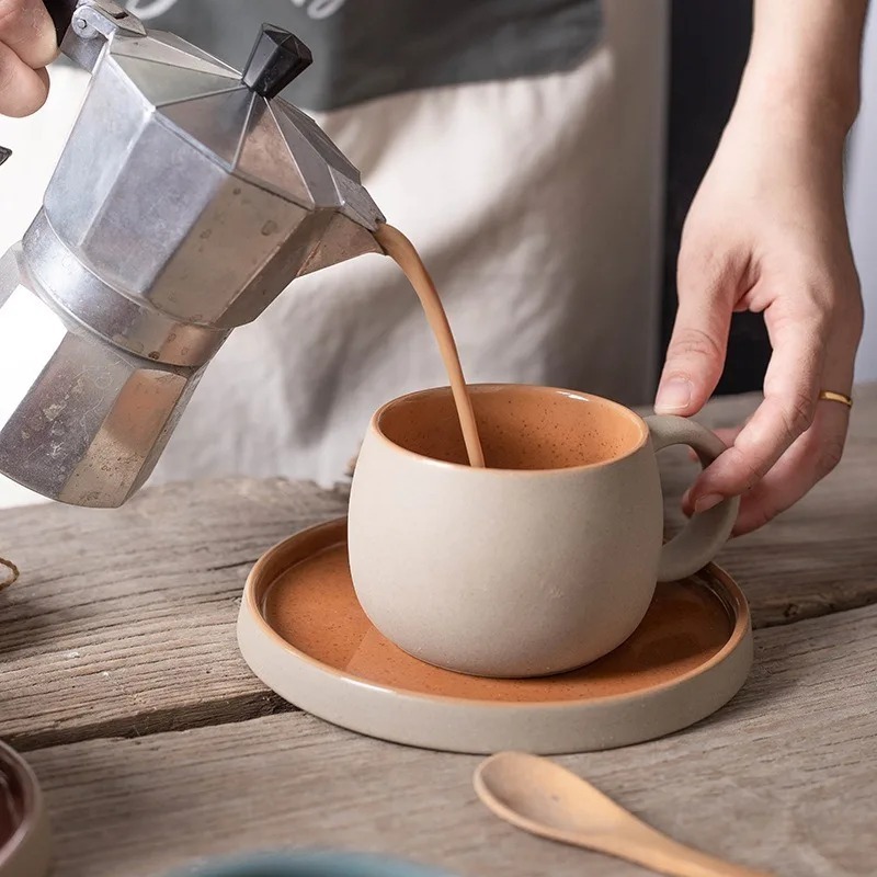 Set Cangkir Kopi Keramik Gaya  - Coffee Tea And Sugar Set ulasan dan harga